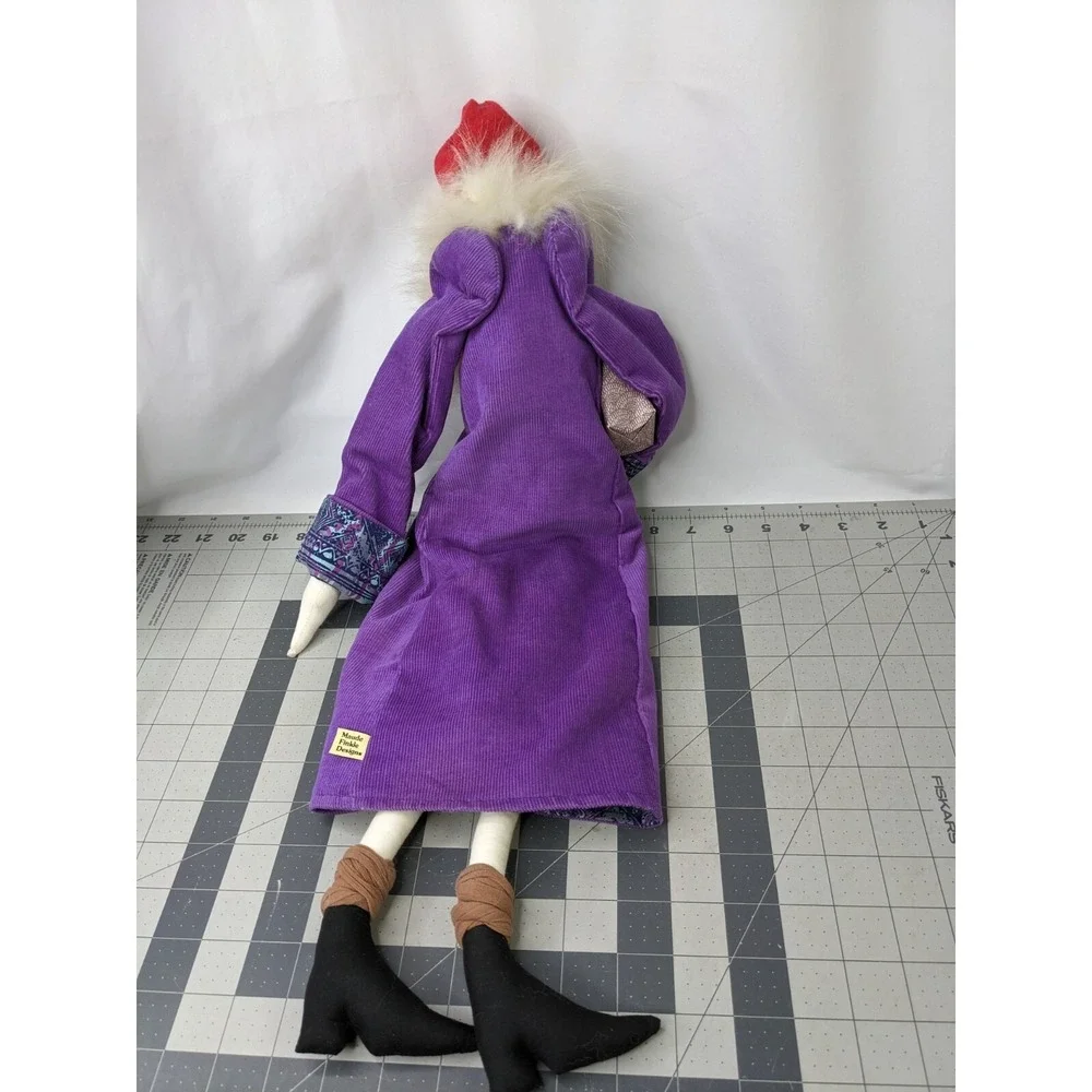 Maude Finkle Doll Eccentric Lady Red‎ Purple 24 Inch Stuffed